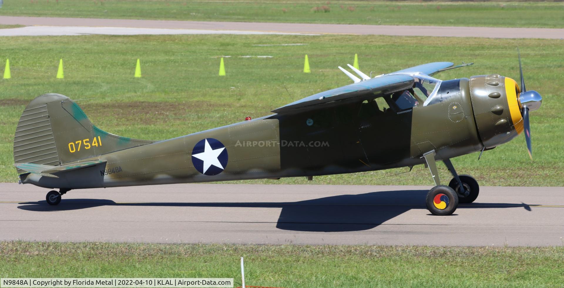N9848A, 1950 Cessna 190 C/N 7541, Sun N Fun 2022