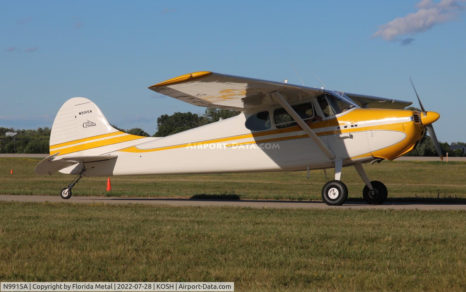 N9915A, 1950 Cessna 170A C/N 19275, OSH 2022