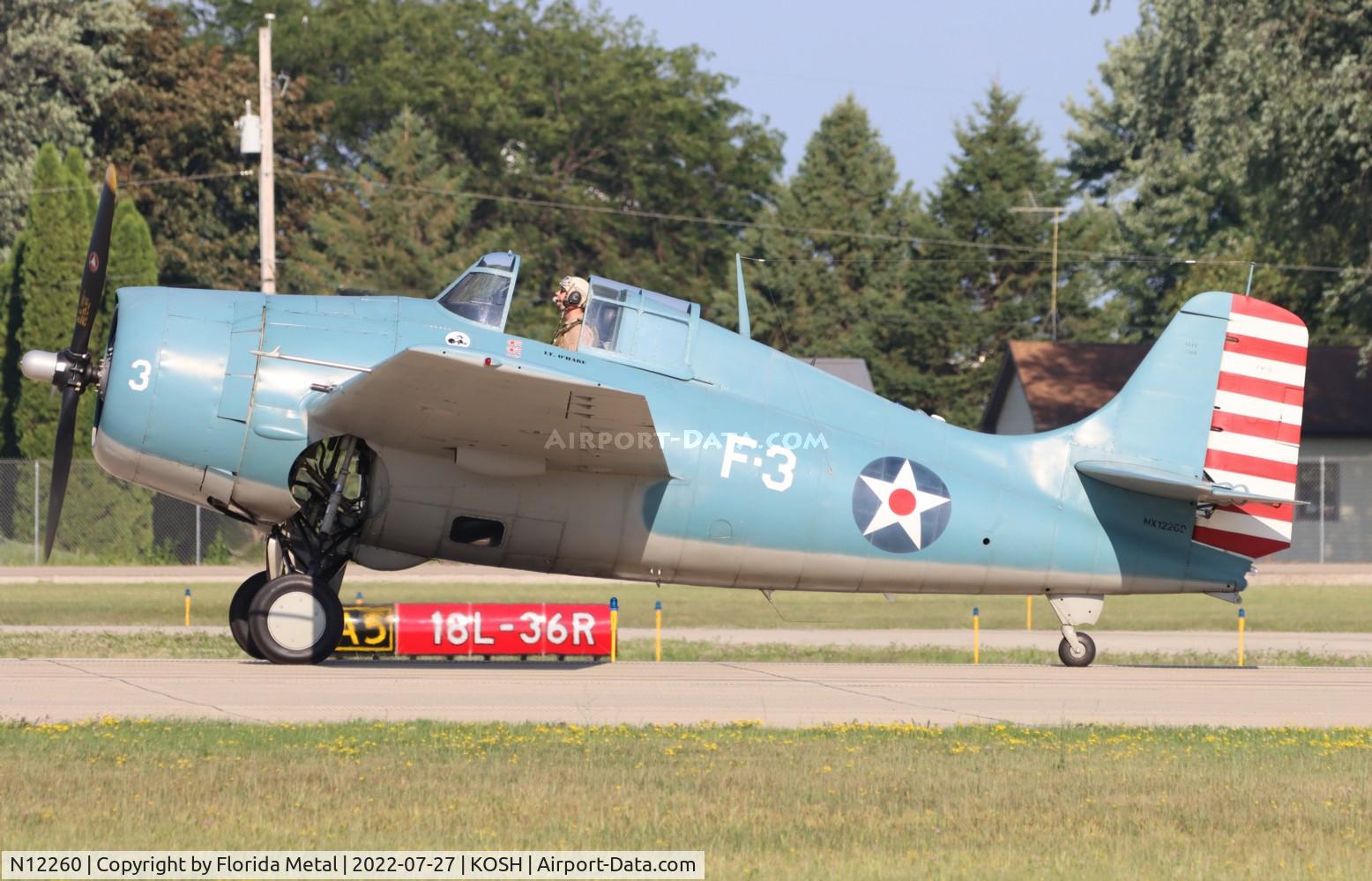 N12260, 1943 Grumman F4F-3 Wildcat C/N 12260, OSH 2022