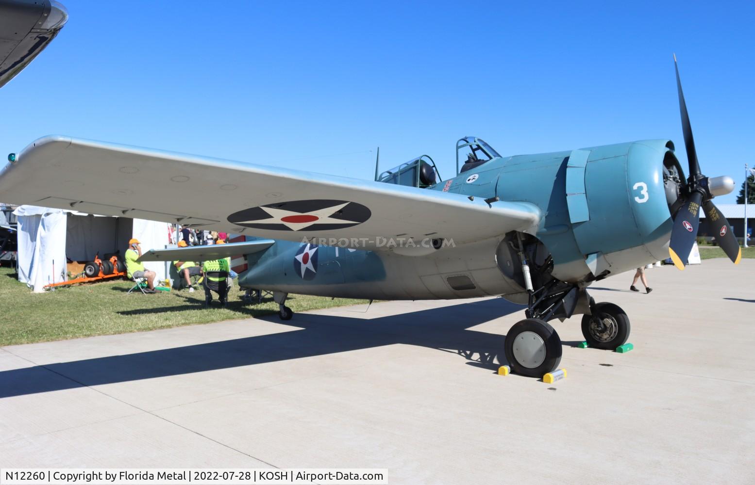 N12260, 1943 Grumman F4F-3 Wildcat C/N 12260, OSH 2022