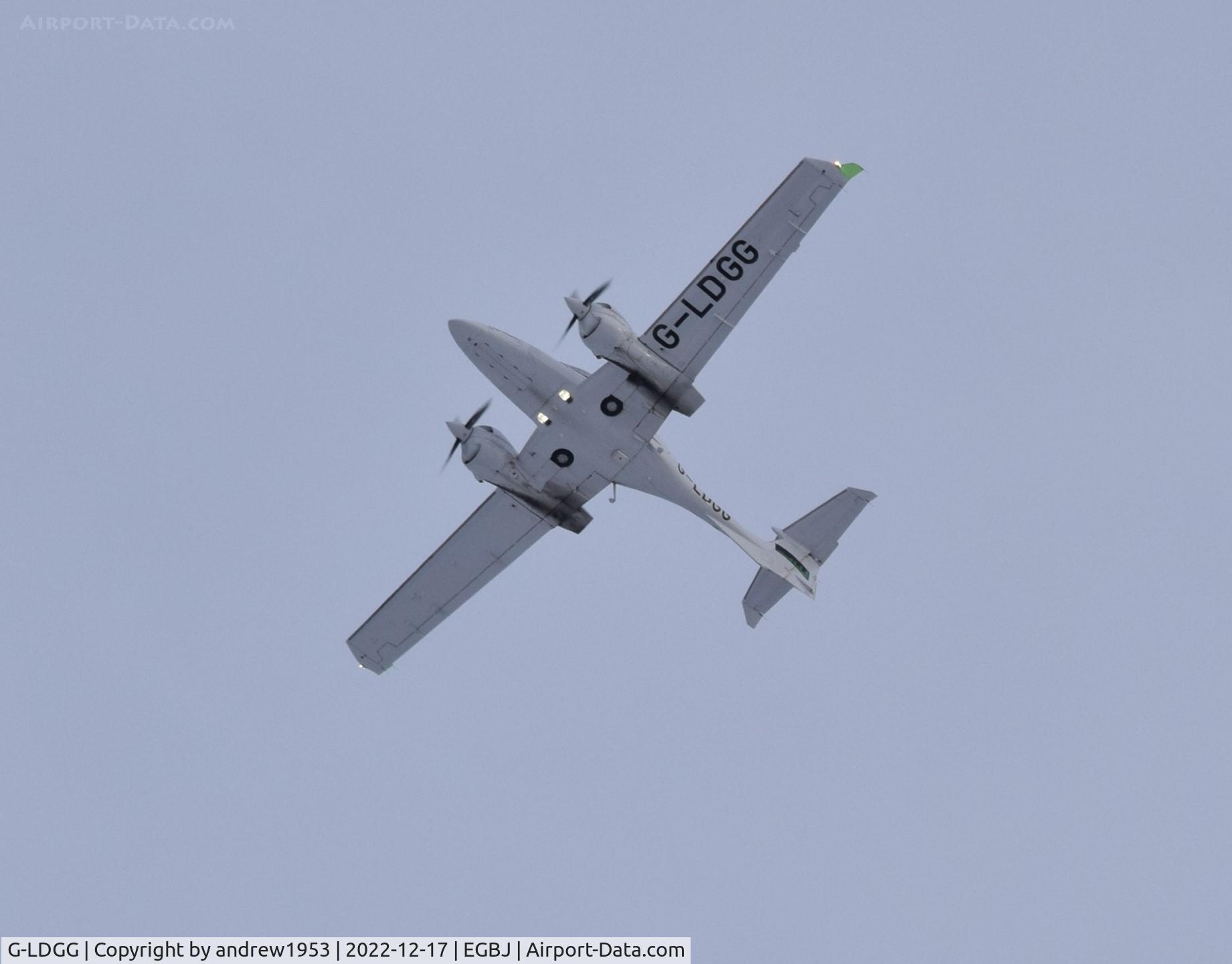G-LDGG, 2021 Diamond DA-42-NG Twin Star Twin Star C/N 42.N436, G-LDGG over Gloucestershire Airport.
