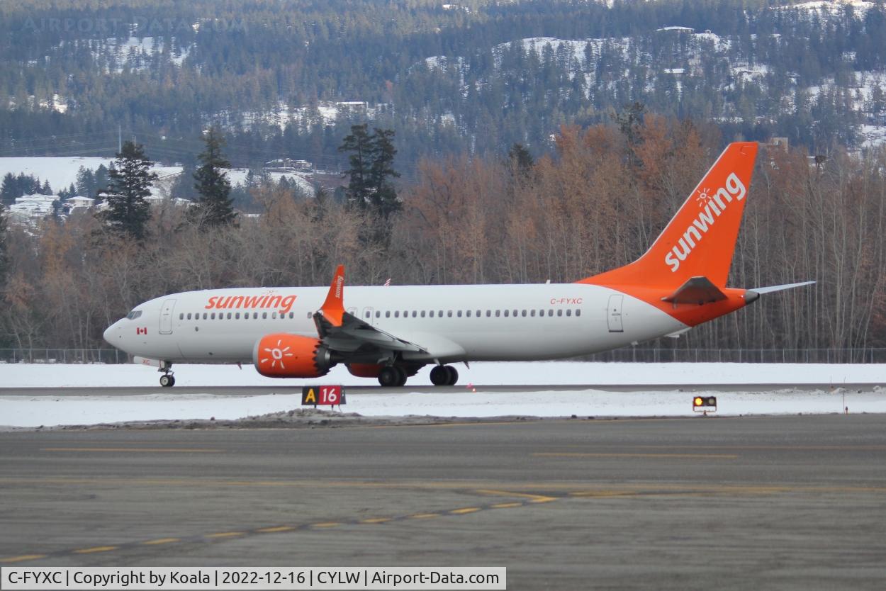 C-FYXC, 2019 Boeing 737-8MAX C/N 44298, Departure to Mazatlan (MZT).