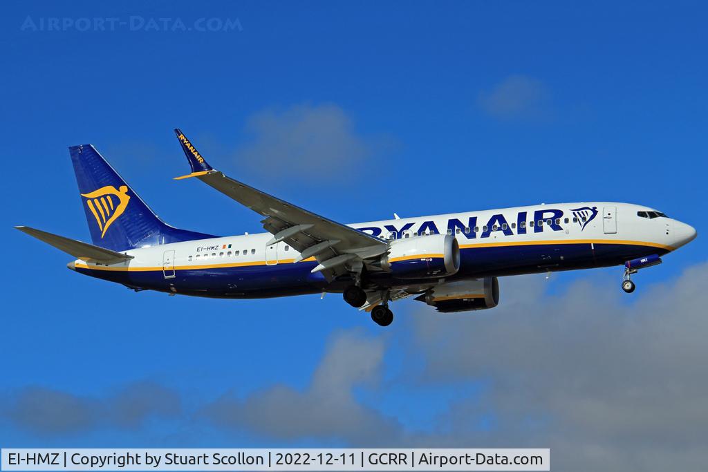 EI-HMZ, 2022 Boeing 737-8-200 MAX C/N 67136, Ryanair