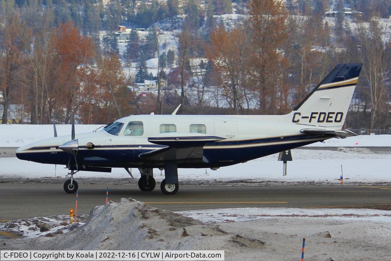 C-FDEO, 1979 Piper PA-31T C/N 31T-7920040, Arrival from Vancouver.