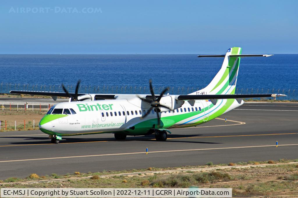 EC-MSJ, 2017 ATR 72-600 (72-212A) C/N 1454, Binter