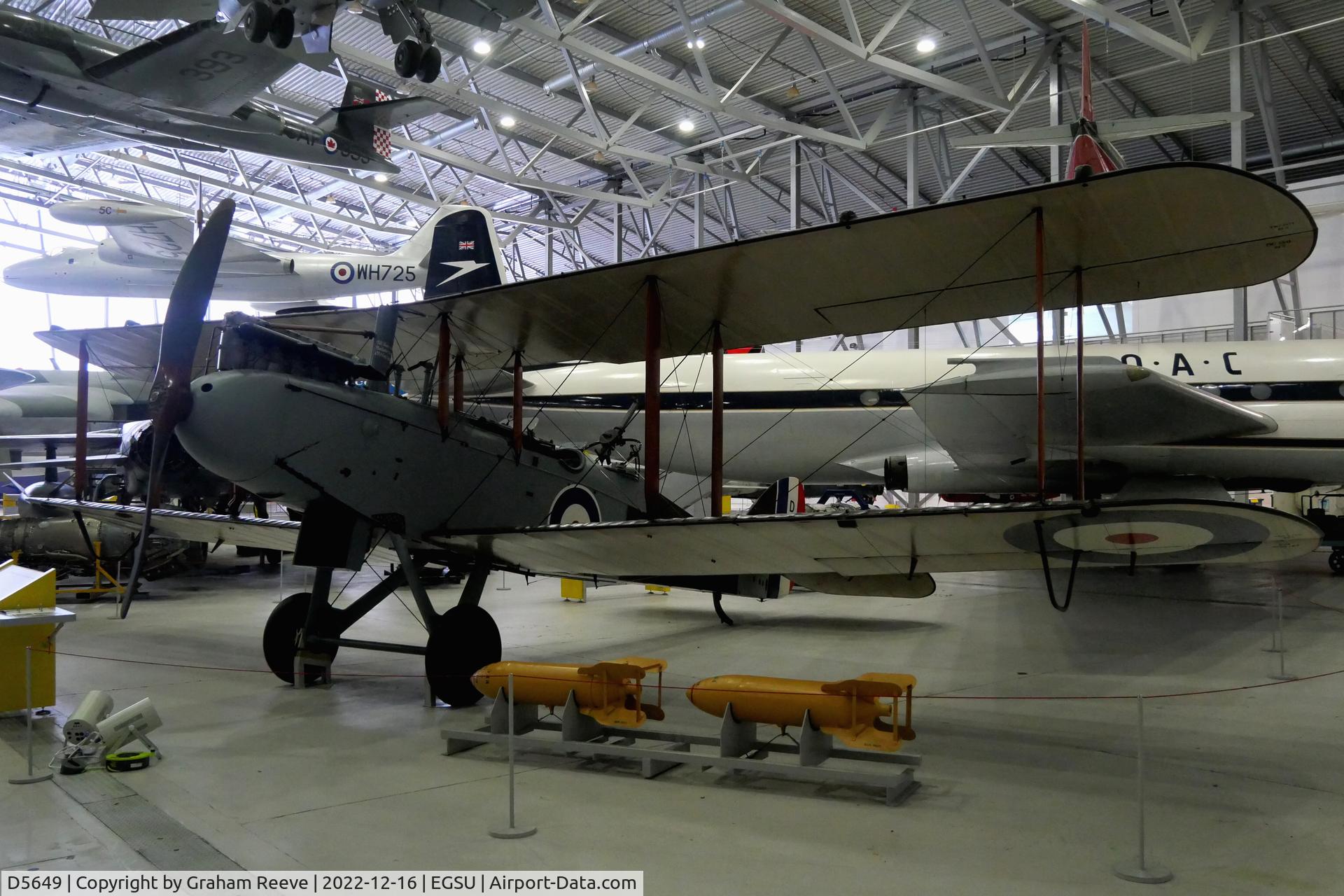 D5649, De Havilland DH-9 C/N Not found D5649, On display at IWM Duxford.