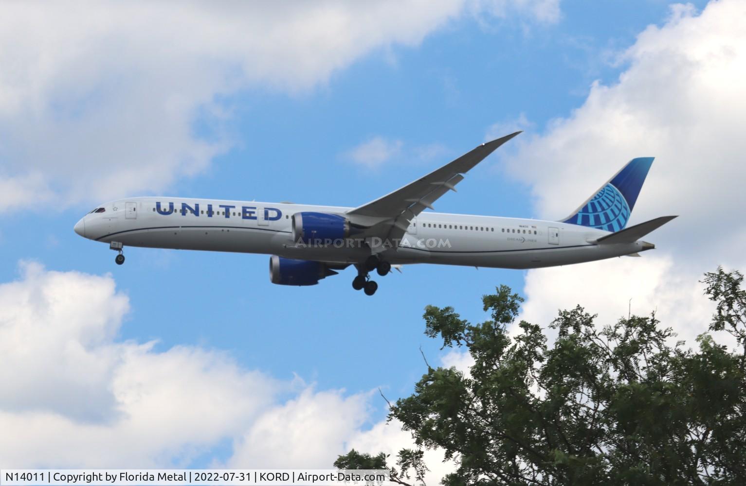 N14011, 2019 Boeing 787-10 Dreamliner Dreamliner C/N 40934, ORD 2022