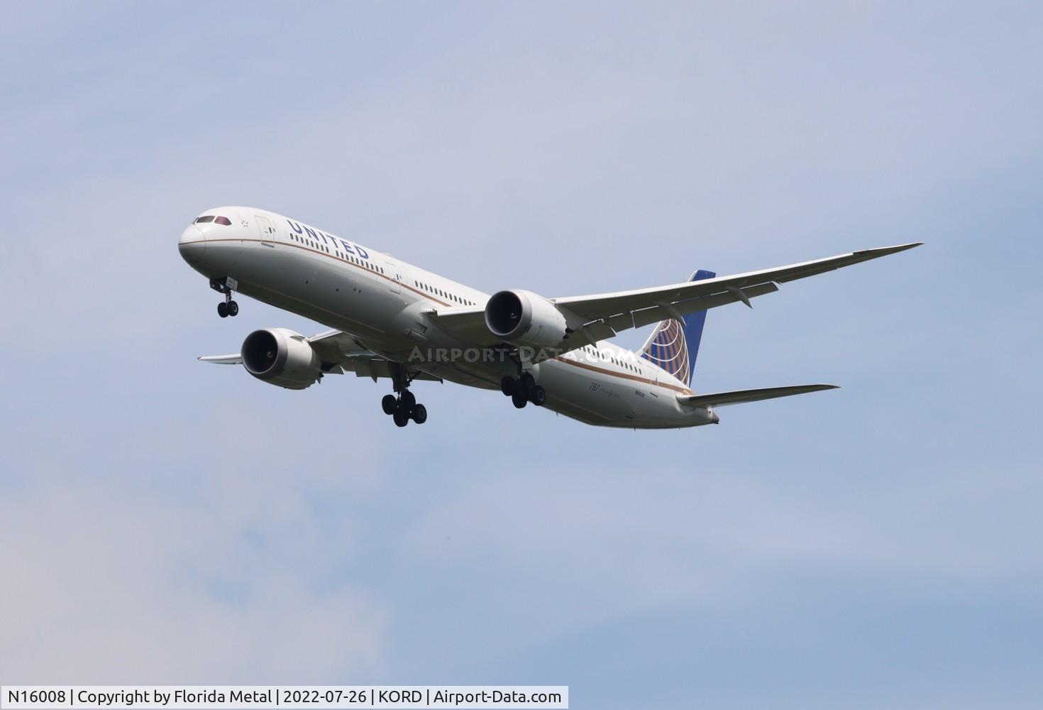 N16008, 2019 Boeing 787-10 Dreamliner C/N 60138, ORD 2022