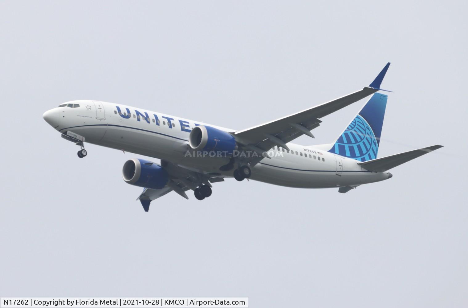 N17262, 2021 Boeing 737-8 MAX C/N 66594, MCO 2021