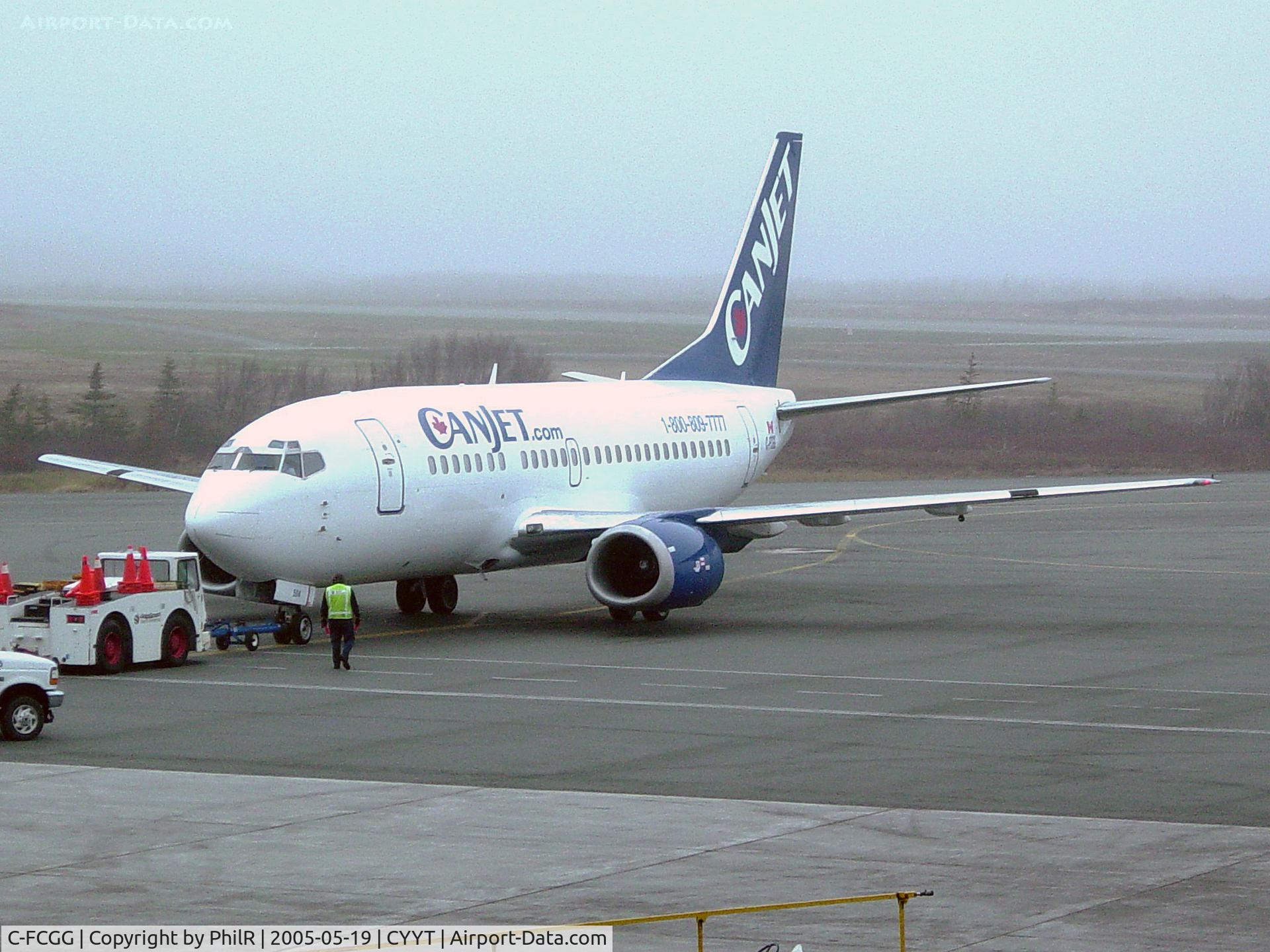 C-FCGG, 1992 Boeing 737-522 C/N 26683, C-FCGG 1992 Boeing 737-500 Canjet St Johns