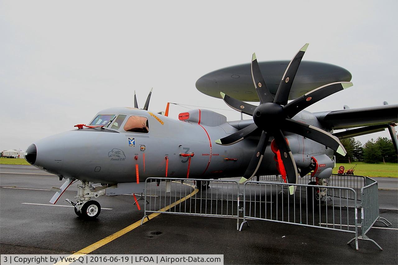 3, Northrop Grumman E-2C Hawkeye C/N FR-3, Grumman E-2C Hawkeye, Static display, Avord Air Base 702 (LFOA) Open day 2016