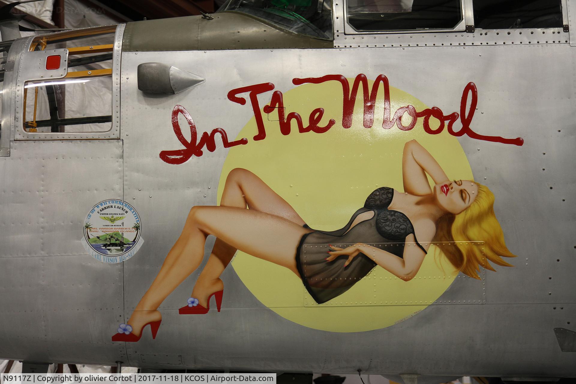 N9117Z, 1944 North American B-25J Mitchell Mitchell C/N 108-32474, nice pin-up