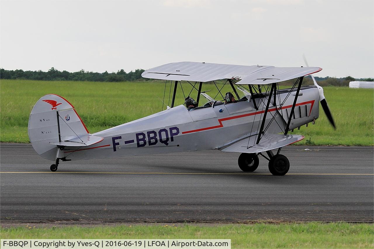 F-BBQP, Nord Stampe SV-4C C/N 191, Nord Stampe SV-4C, Taxiing to Parking area, Avord Air Base 702 (LFOA) Open day 2016