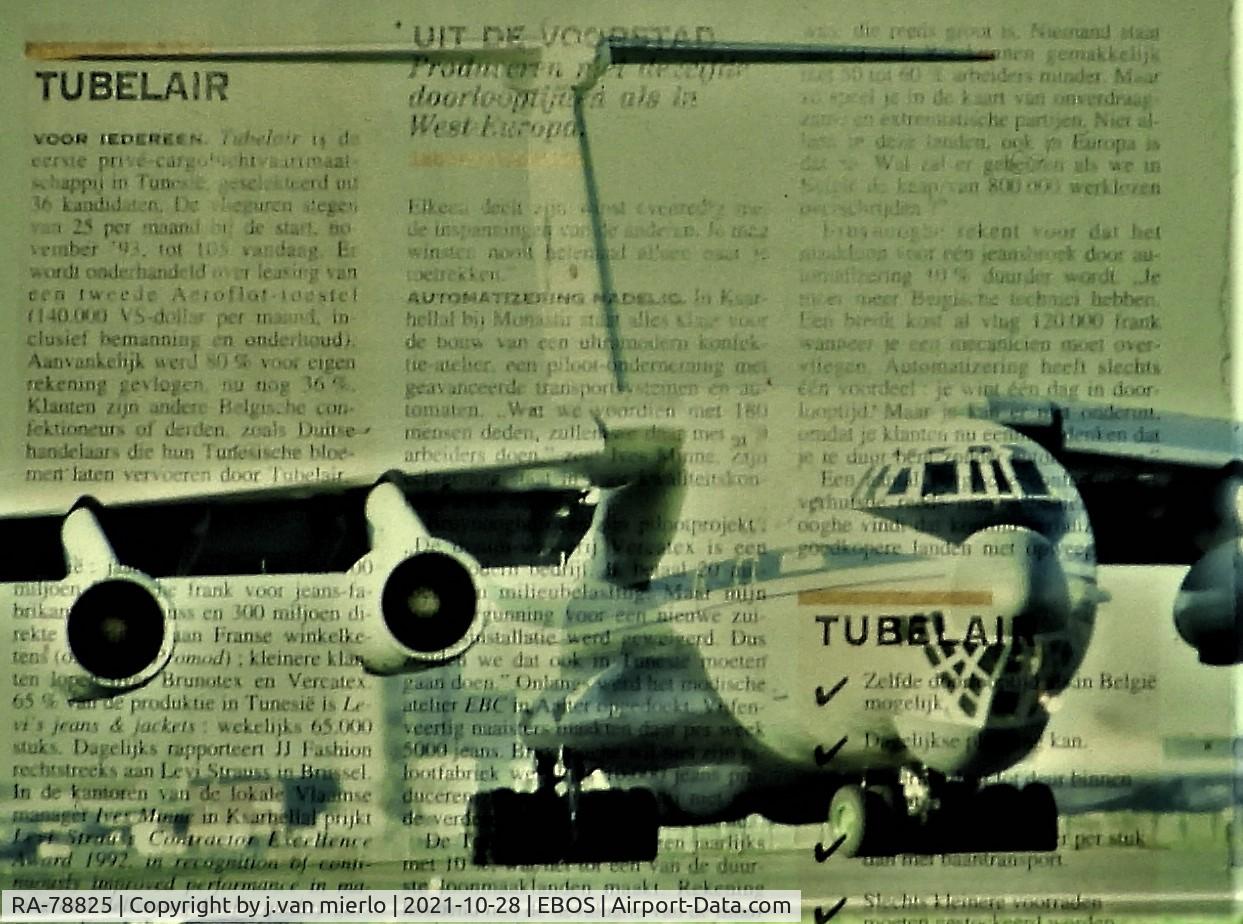 RA-78825, 1991 Ilyushin IL-76MDK C/N 10134 95871, Ostend