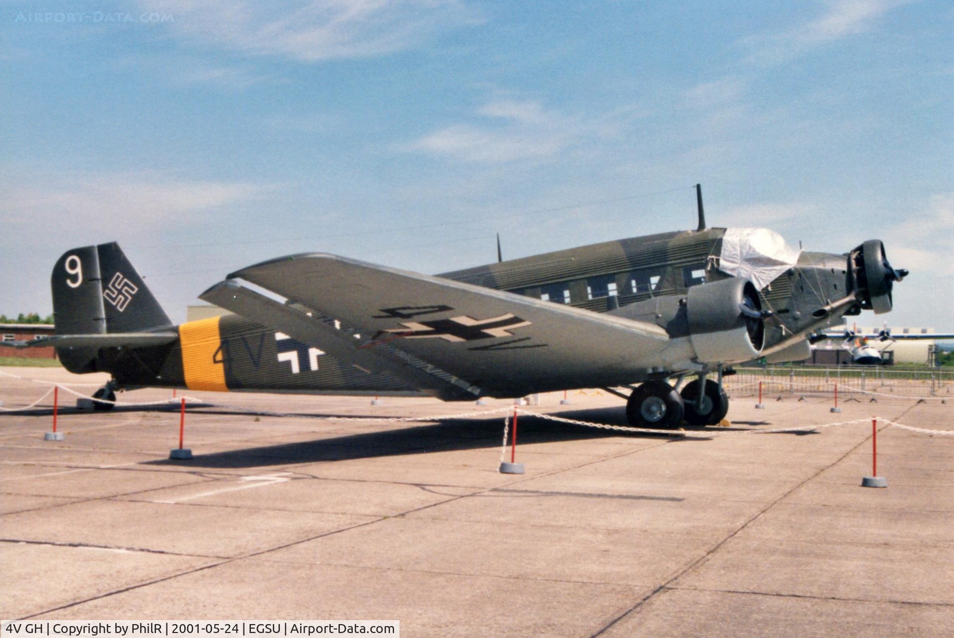 4V GH, 1946 AAC 1 (Junkers) Toucan (Ju 52/m3g14e C/N 255, 4V+GH Amiot AAC-1 Toucan Luftwaffe (French Built Ju52-3M) IWM Duxford