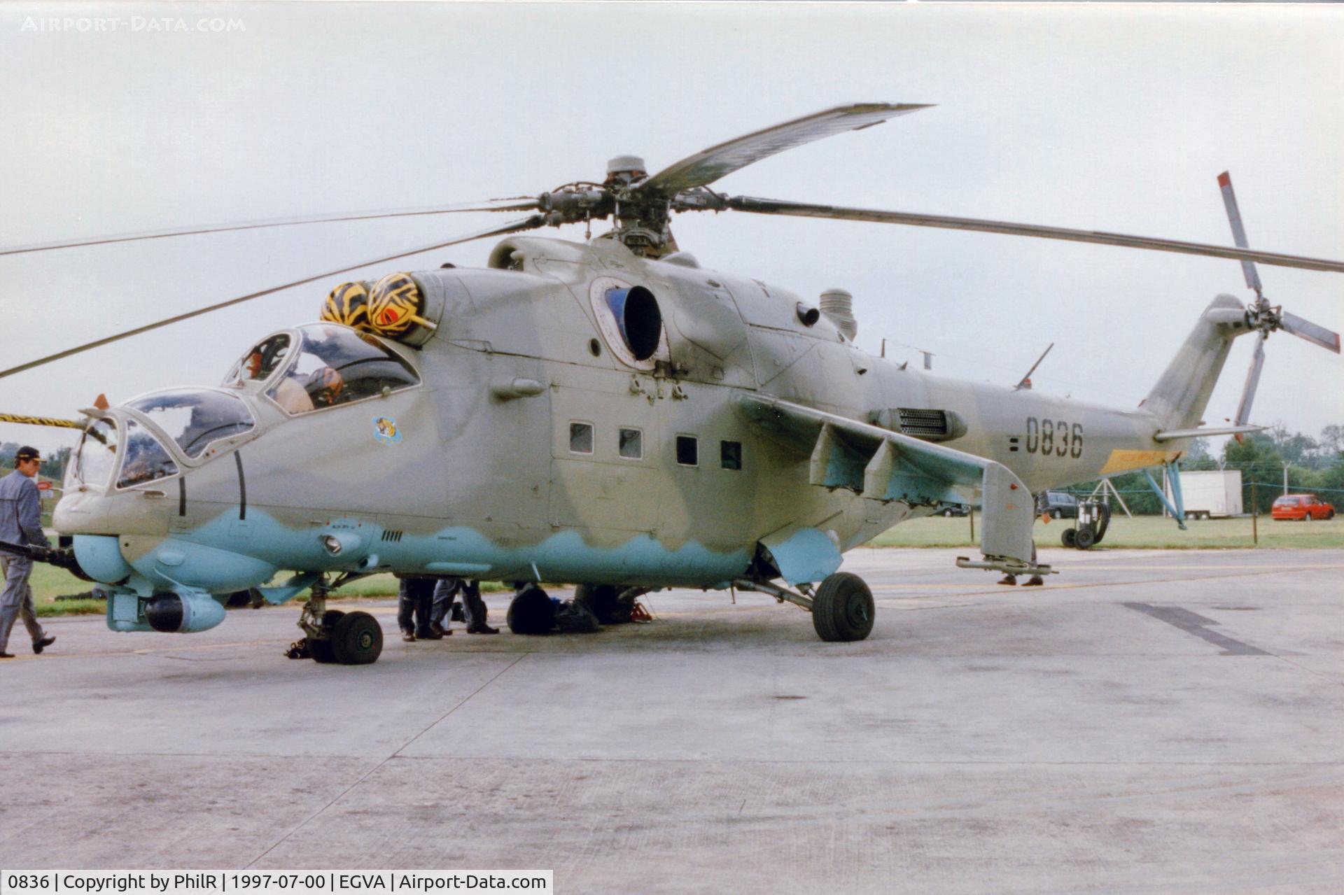 0836, Mil Mi-24V Hind E C/N 730836, 0836 Mil Mi-24V2 Hind E CzeAF RIAT