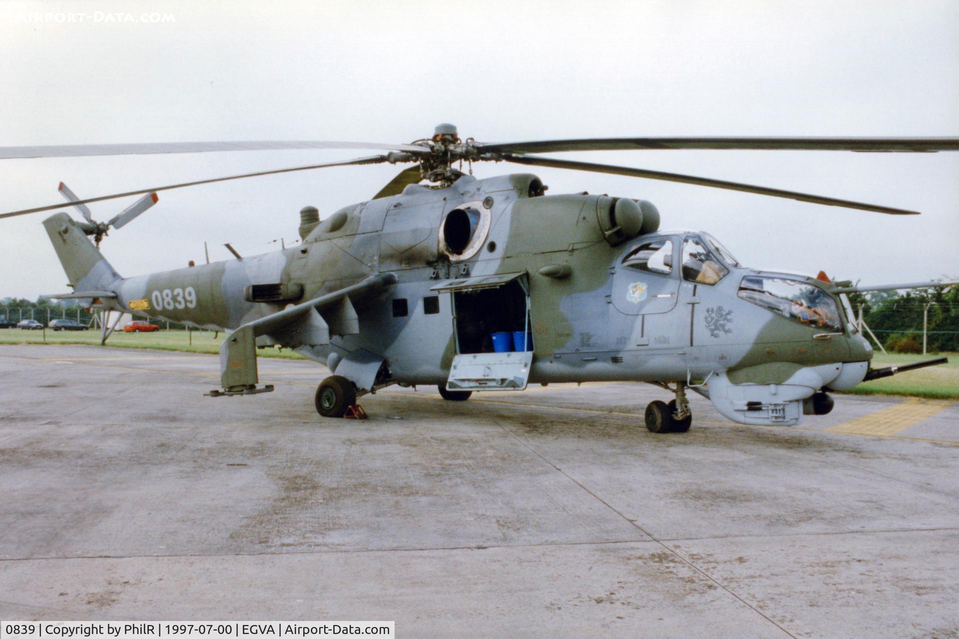 0839, Mil Mi-24V Hind E C/N 730839, 0839 Mil Mi-24V2 Hind E CzeAF RIAT