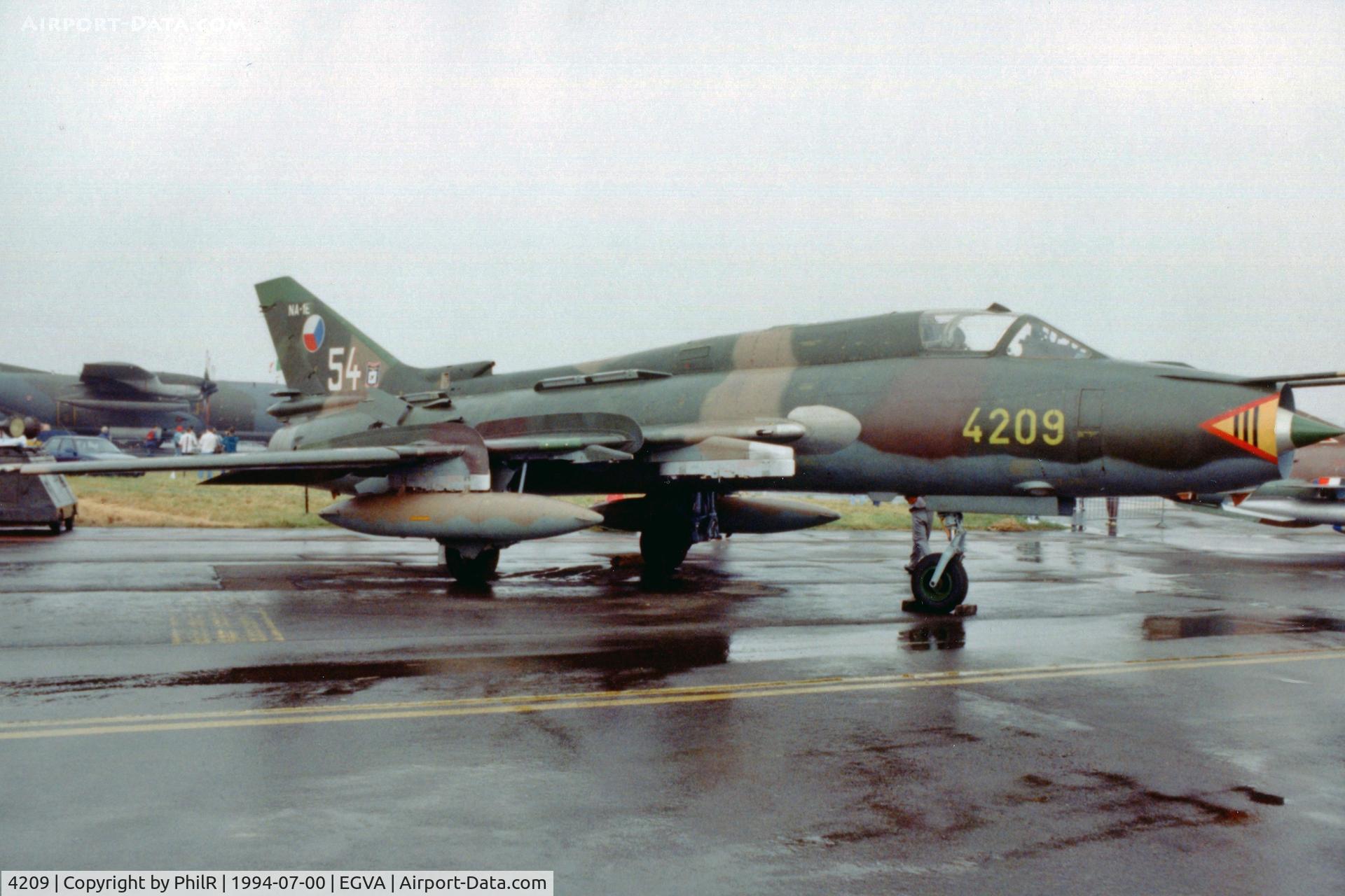 4209, Sukhoi Su-22M-4 C/N 42509, 4209 Sukhoi Su-22M-4 Fitter CzeAF IAT