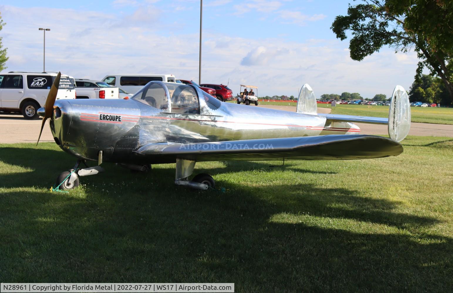N28961, 1941 Erco 415C Ercoupe C/N 57, OSH 2022