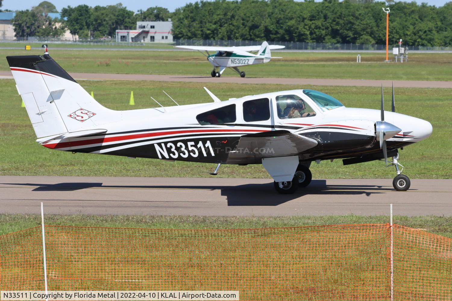 N33511, 1964 Beech 95-B55 Baron C/N TC-800, Sun N Fun 2022