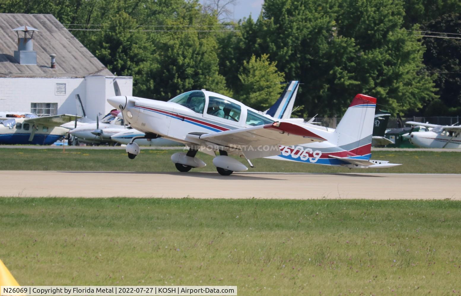 N26069, 1977 Grumman American AA-5A Cheetah C/N AA5A0412, OSH 2022