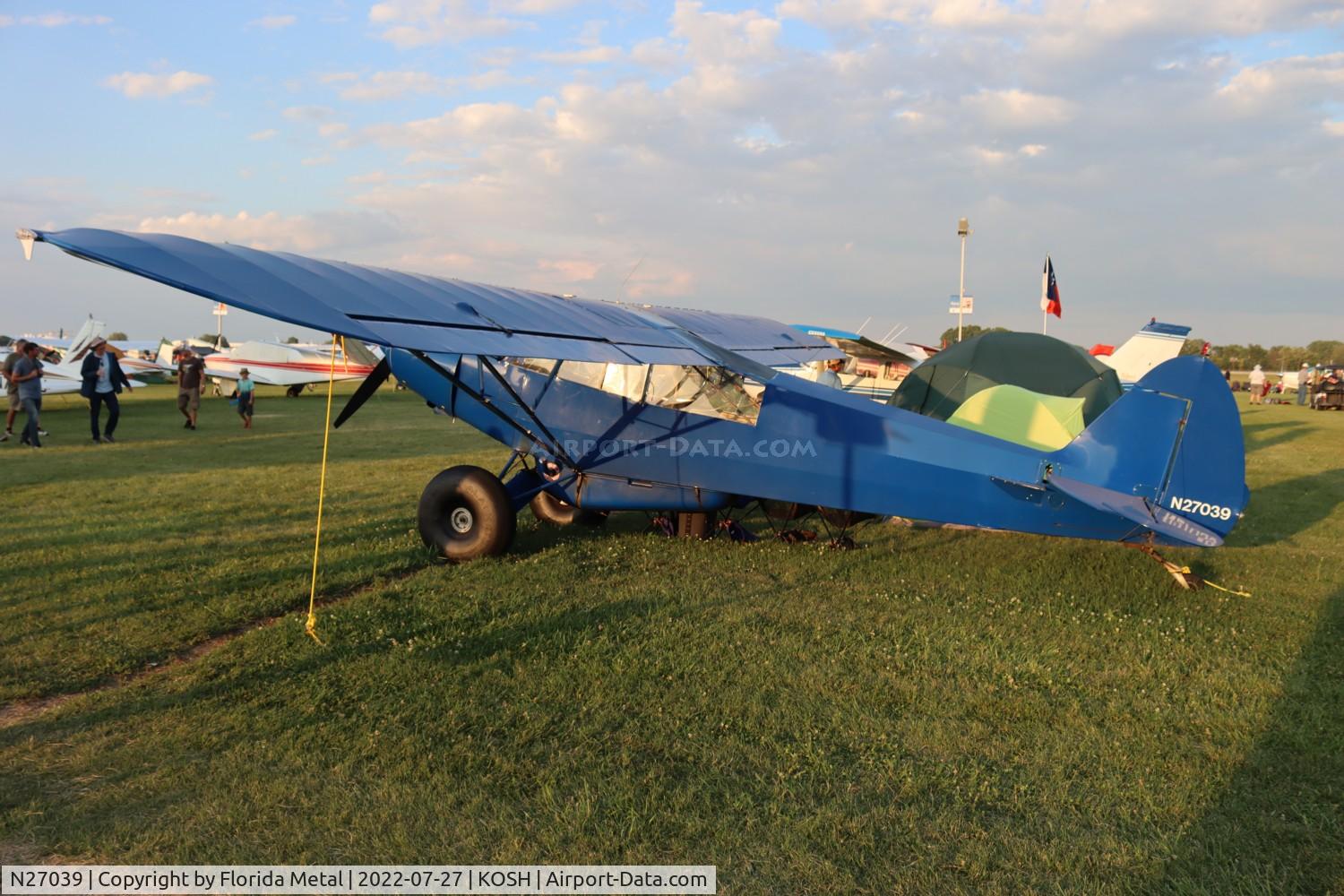 N27039, 1954 Piper PA-18-135 Super Cub C/N 18-3928, OSH 2022