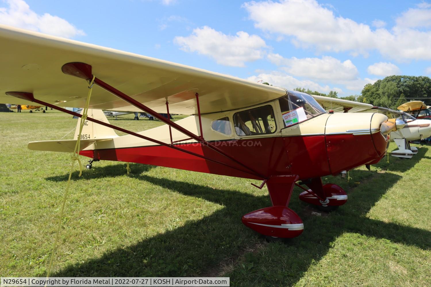 N29654, 1941 Taylorcraft BC12-65 C/N 2542, OSH 2022