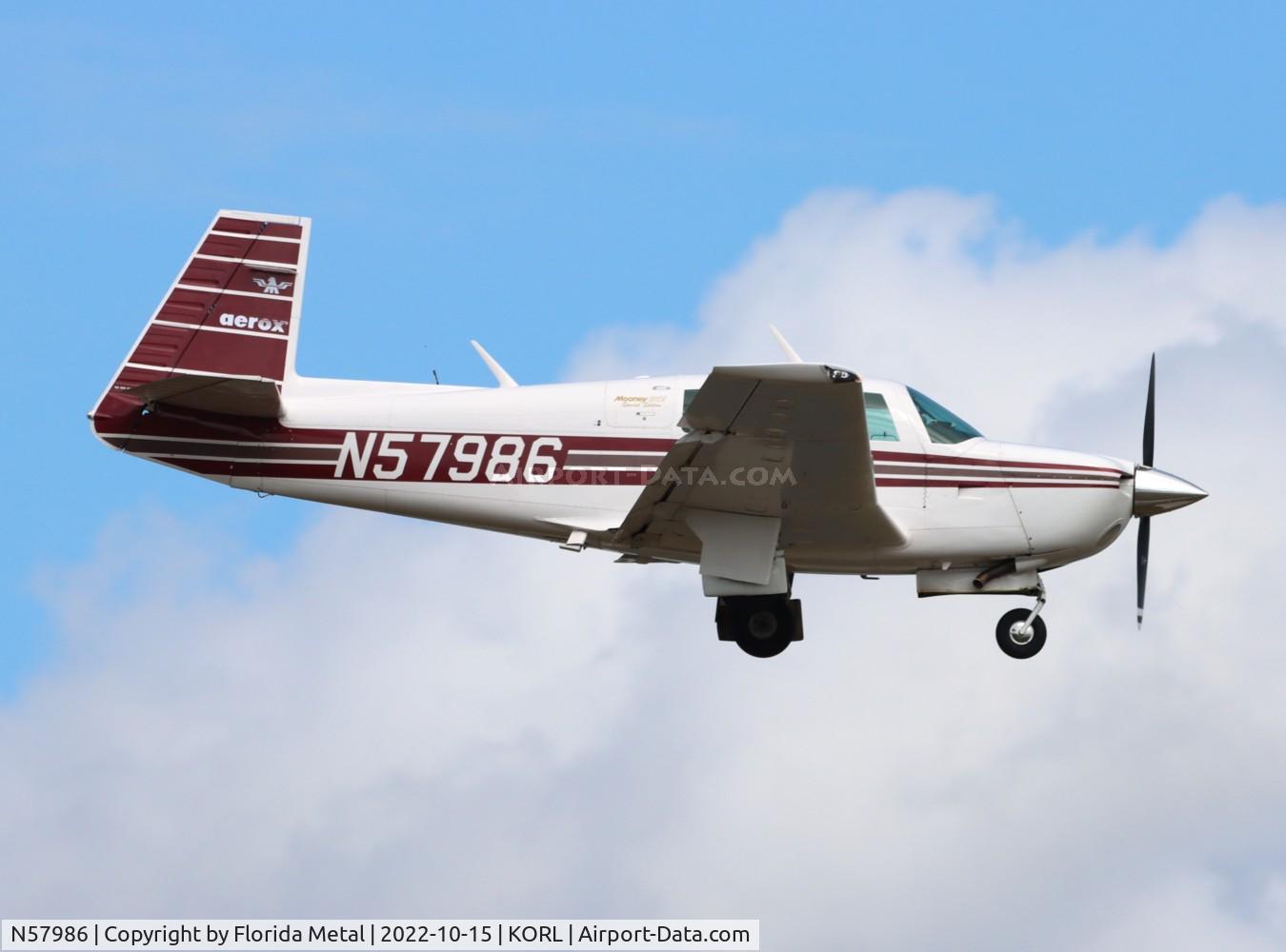 N57986, 1984 Mooney M20J 201 C/N 24-1533, ORL 2022
