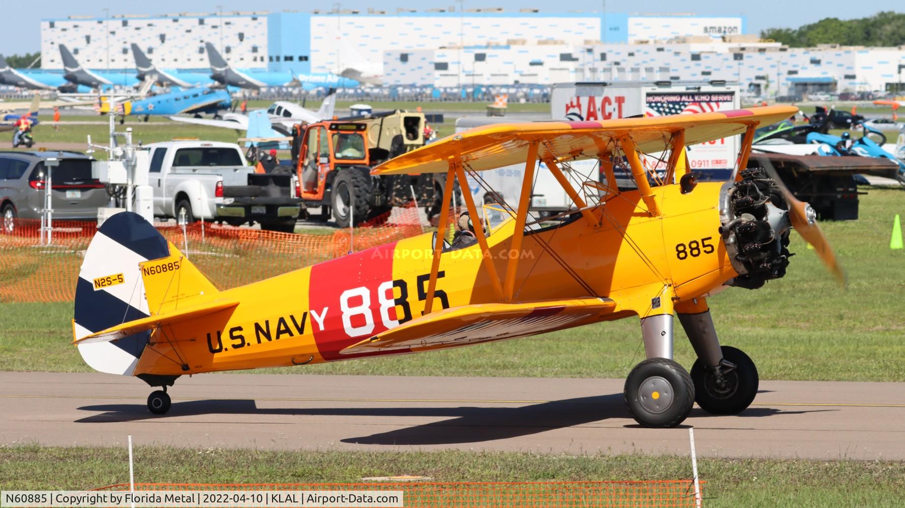 N60885, 1941 Boeing A75N1(PT17) C/N 75-2757, Sun N fun 2022