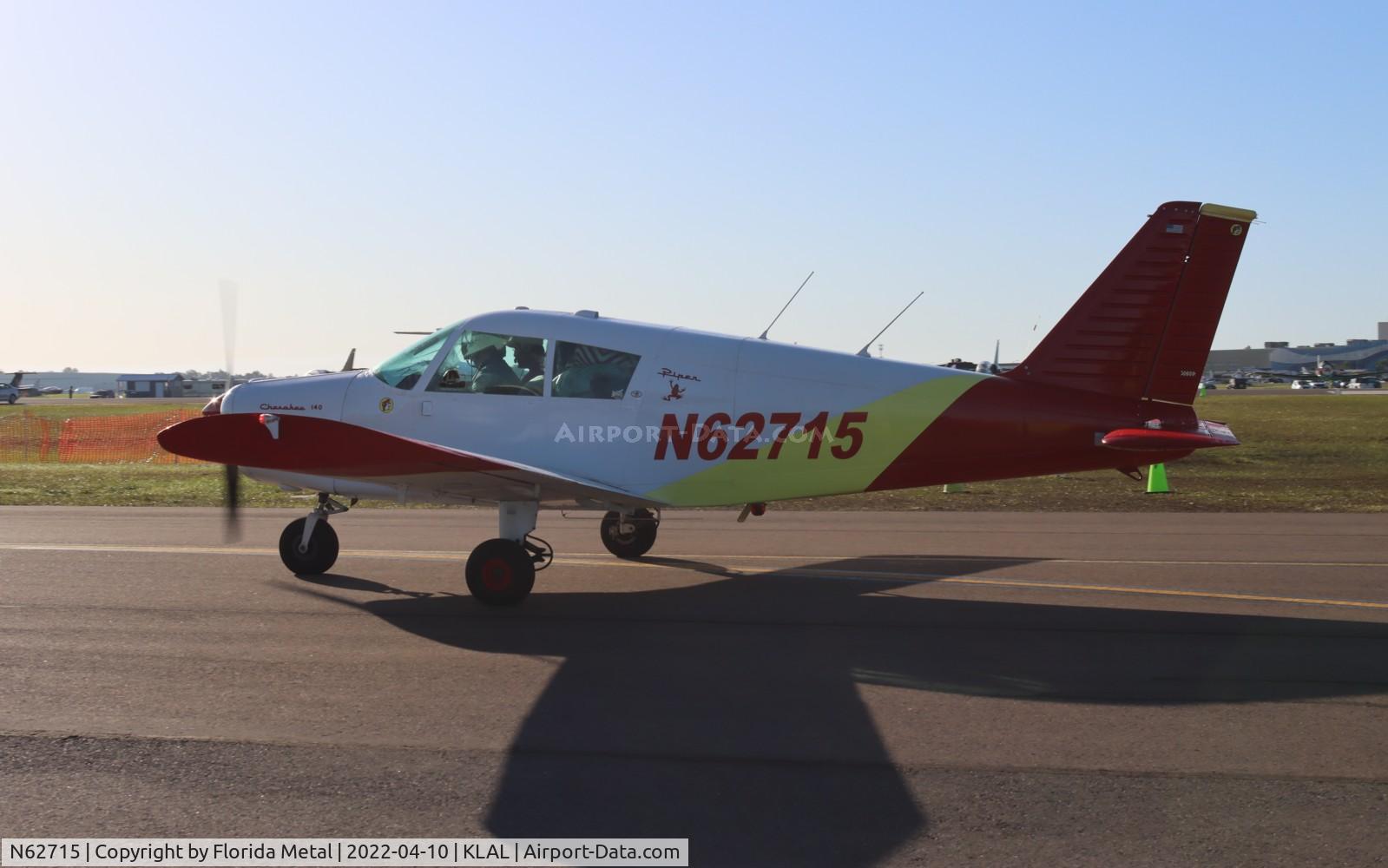 N62715, 1967 Piper PA-28-140 C/N 28-23382, Sun N fun 2022