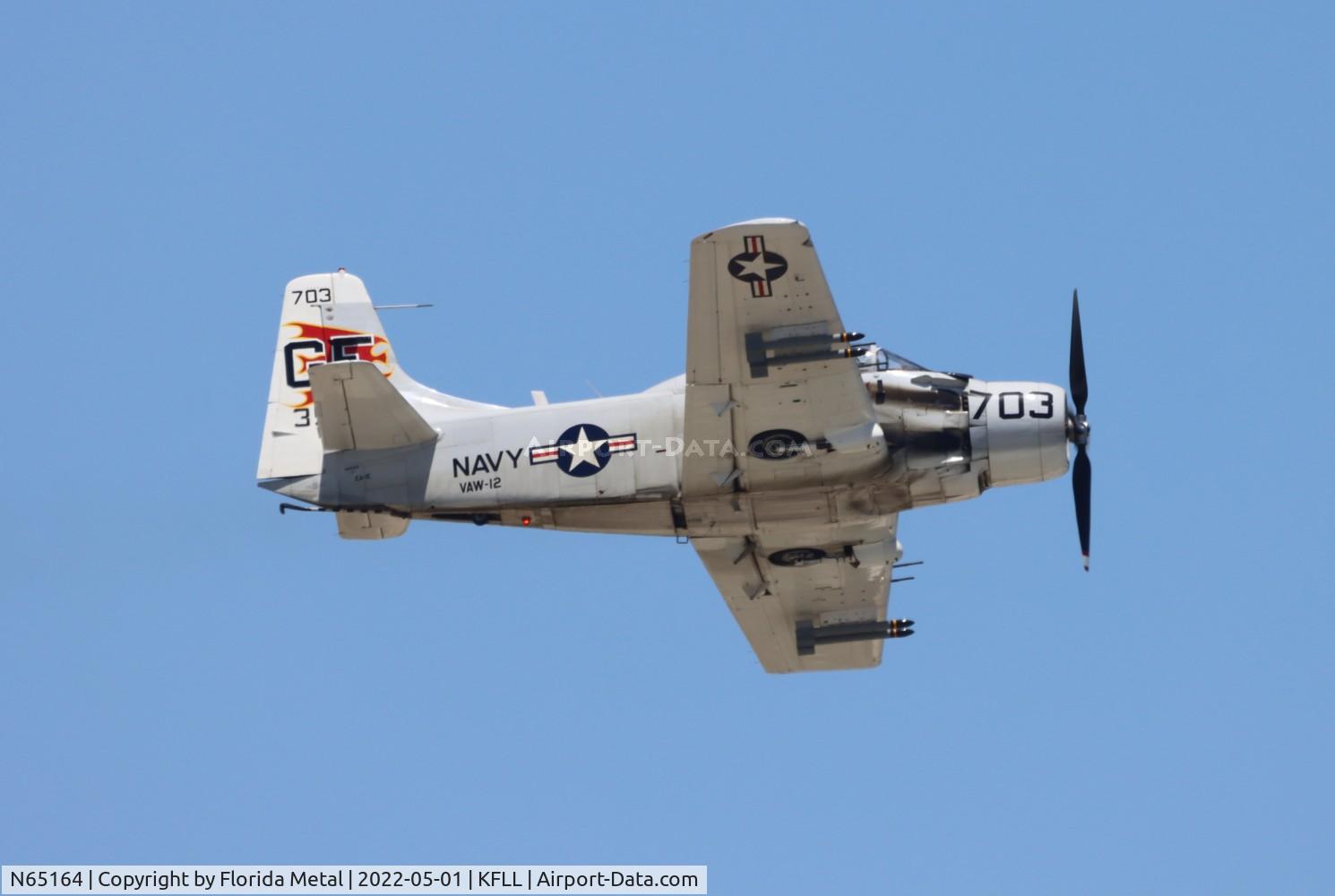 N65164, 1955 Douglas EA-1E Skyraider AD-5W C/N 55-471DH, FLL 2022