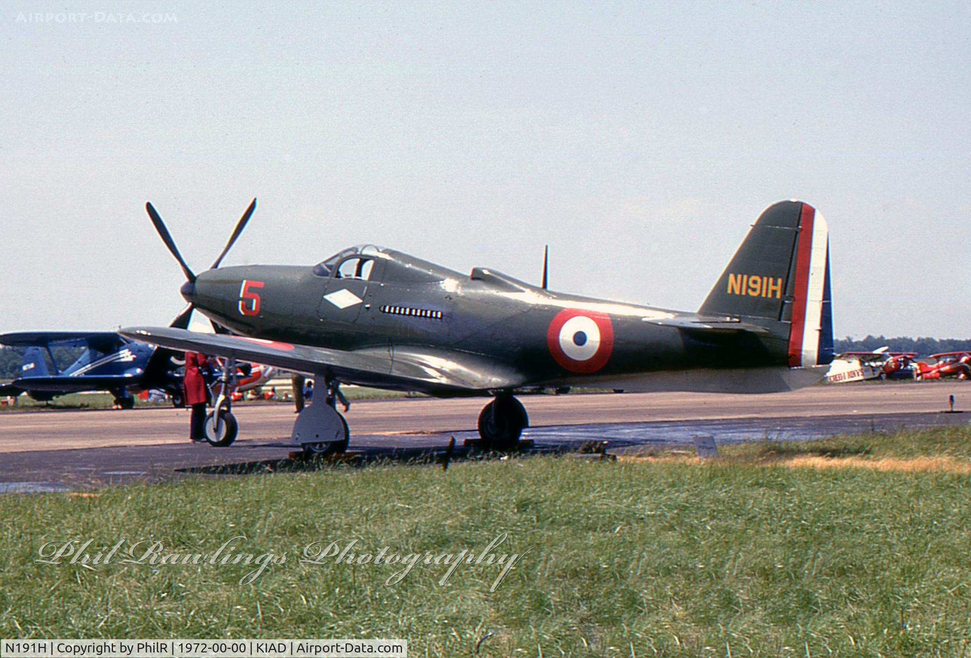 N191H, 1944 Bell P-63A-6-BE Kingcobra C/N 33-11, N191H 1944 Bell P-63A Kingcobra Transpo 72