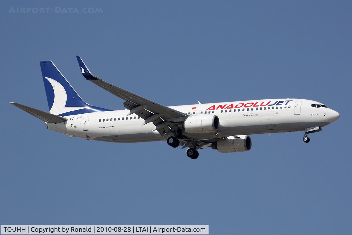 TC-JHH, 2008 Boeing 737-8GJ C/N 34959, at ayt