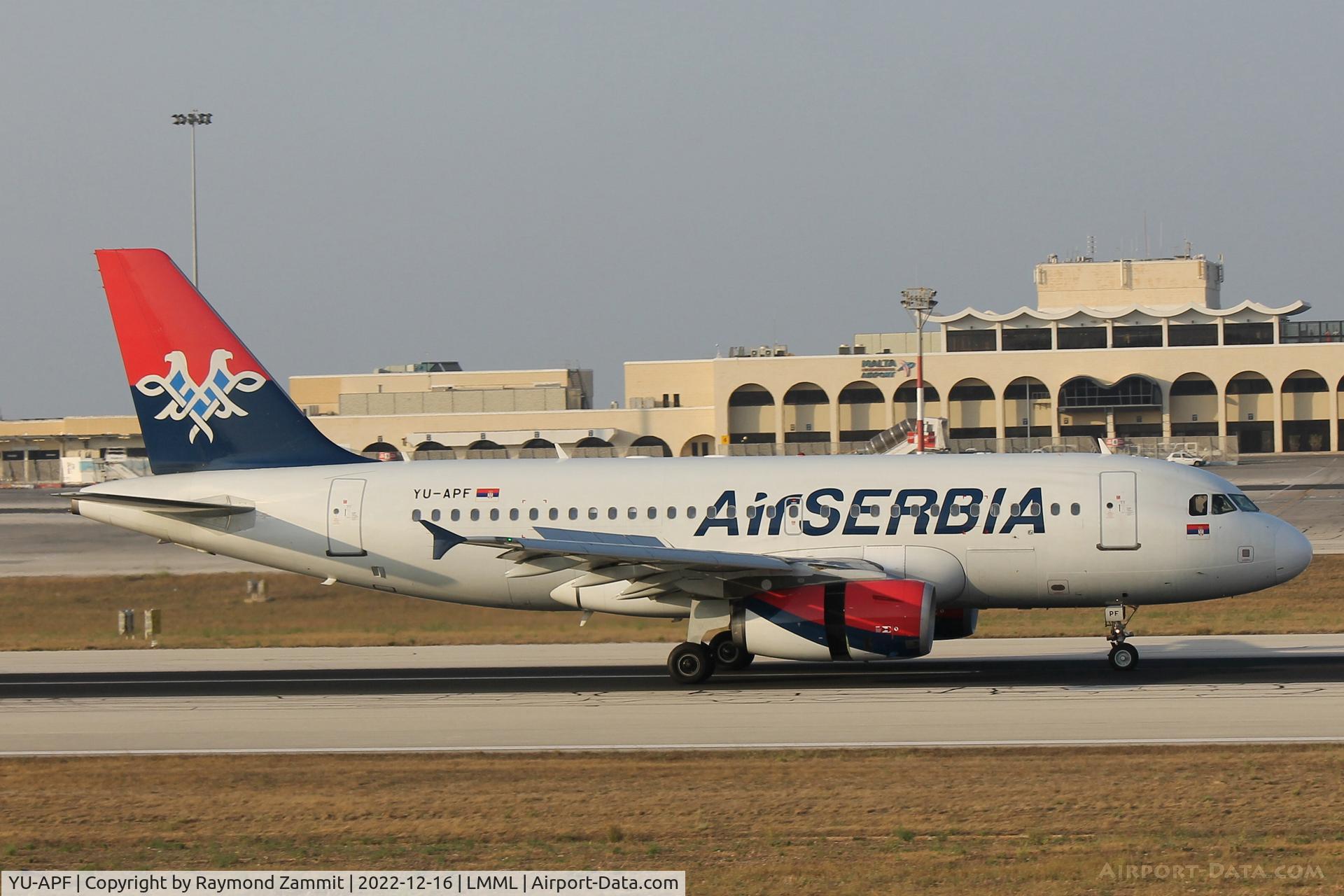 YU-APF, 2007 Airbus A319-132 C/N 3317, A319 YU-APF Air Serbia