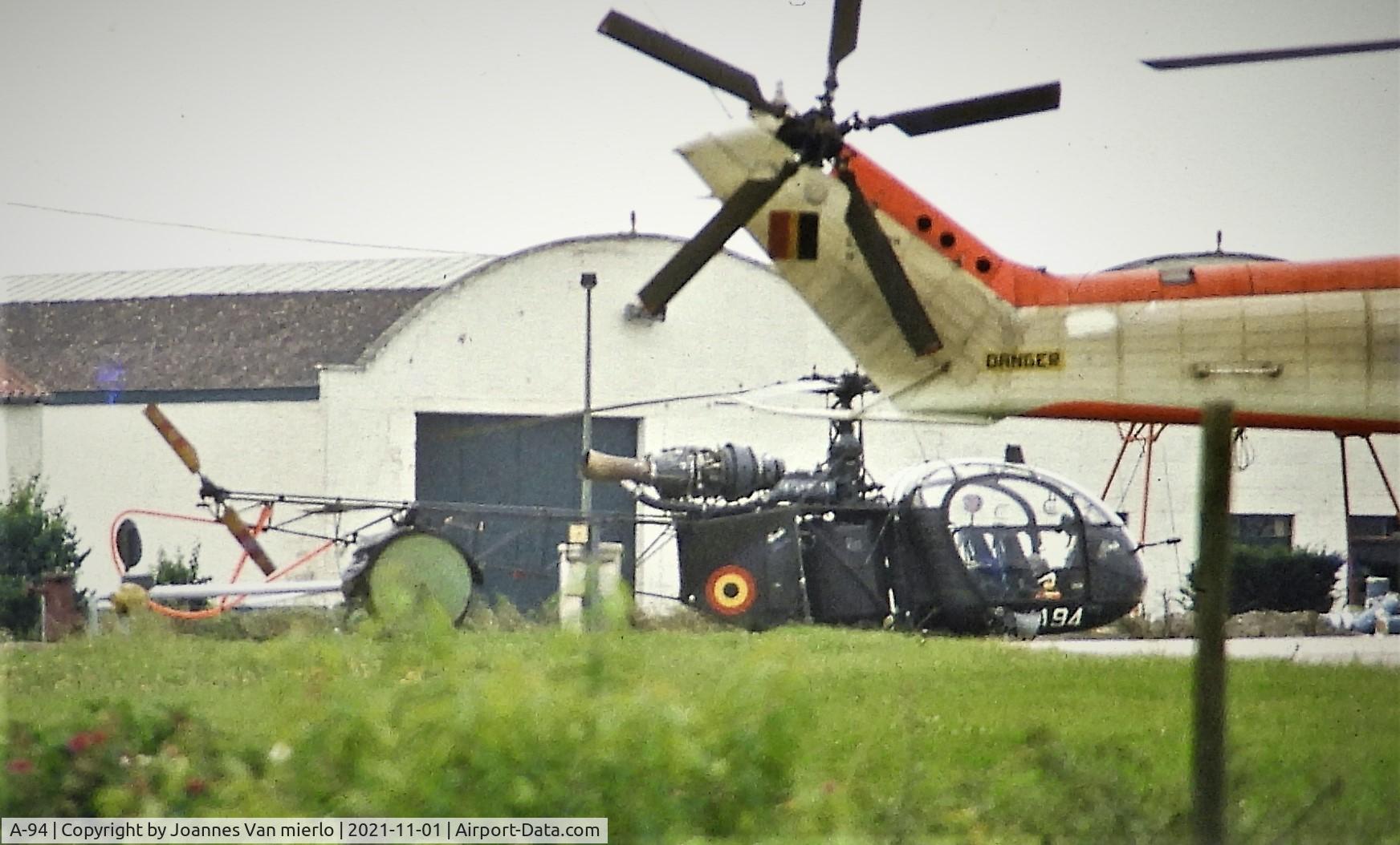 A-94, 1969 Sud Aviation SA-318C Alouette II C/N 2102, Slide scan Wetteren