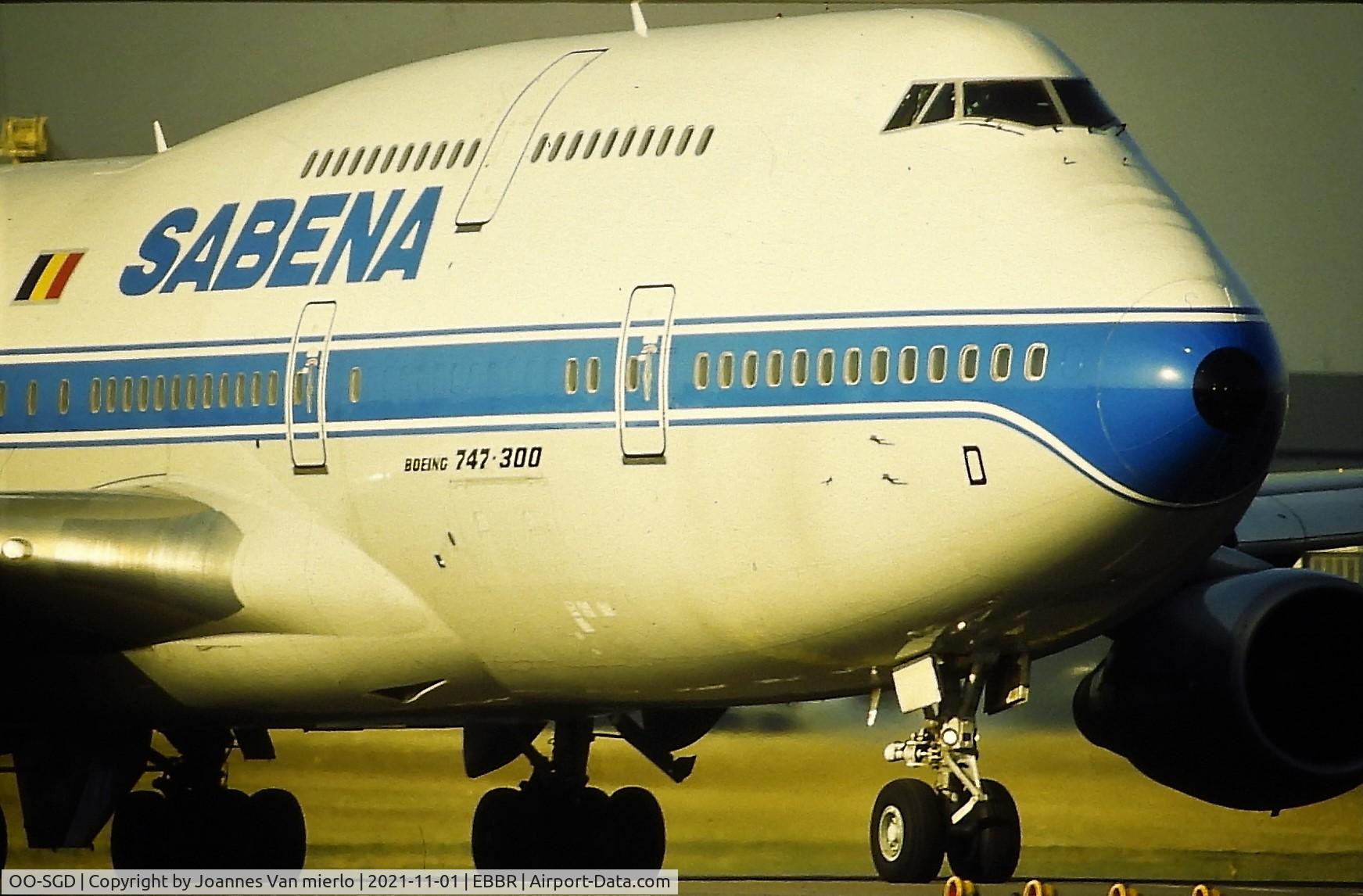 OO-SGD, 1990 Boeing 747-329M/SF C/N 24837/810, Slide scan