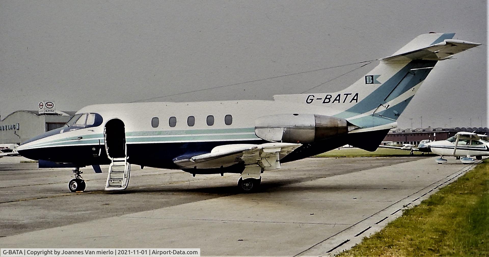 G-BATA, 1973 Hawker Siddeley HS.125 Series 403B C/N 25257, Slide scan