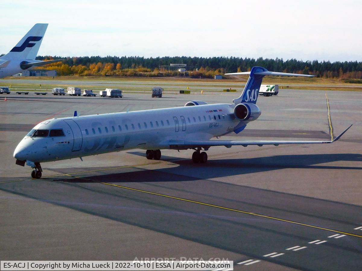 ES-ACJ, 2010 Bombardier CRJ-900LR (CL-600-2D24) C/N 15250, At Arlanda