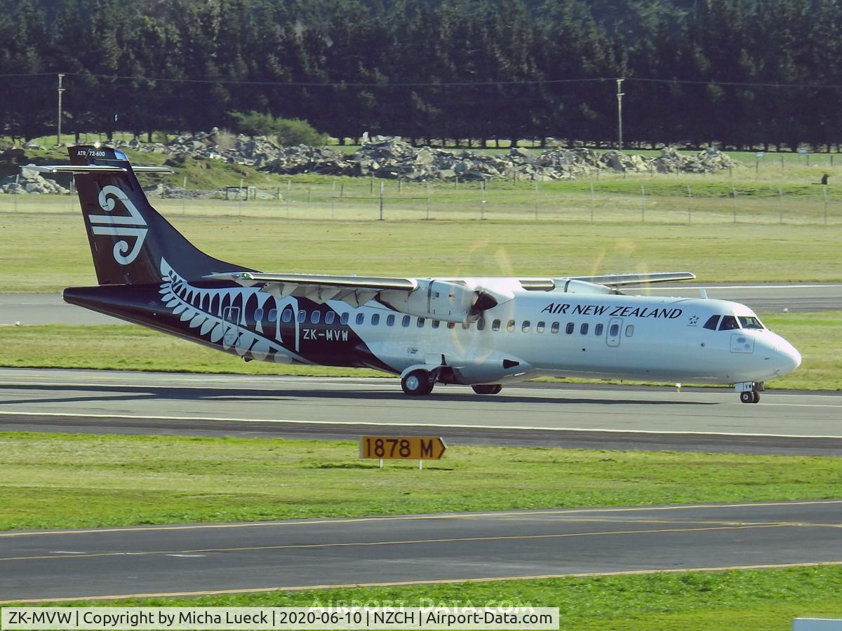 ZK-MVW, 2018 ATR 72-600 C/N 1525, At the Garden City