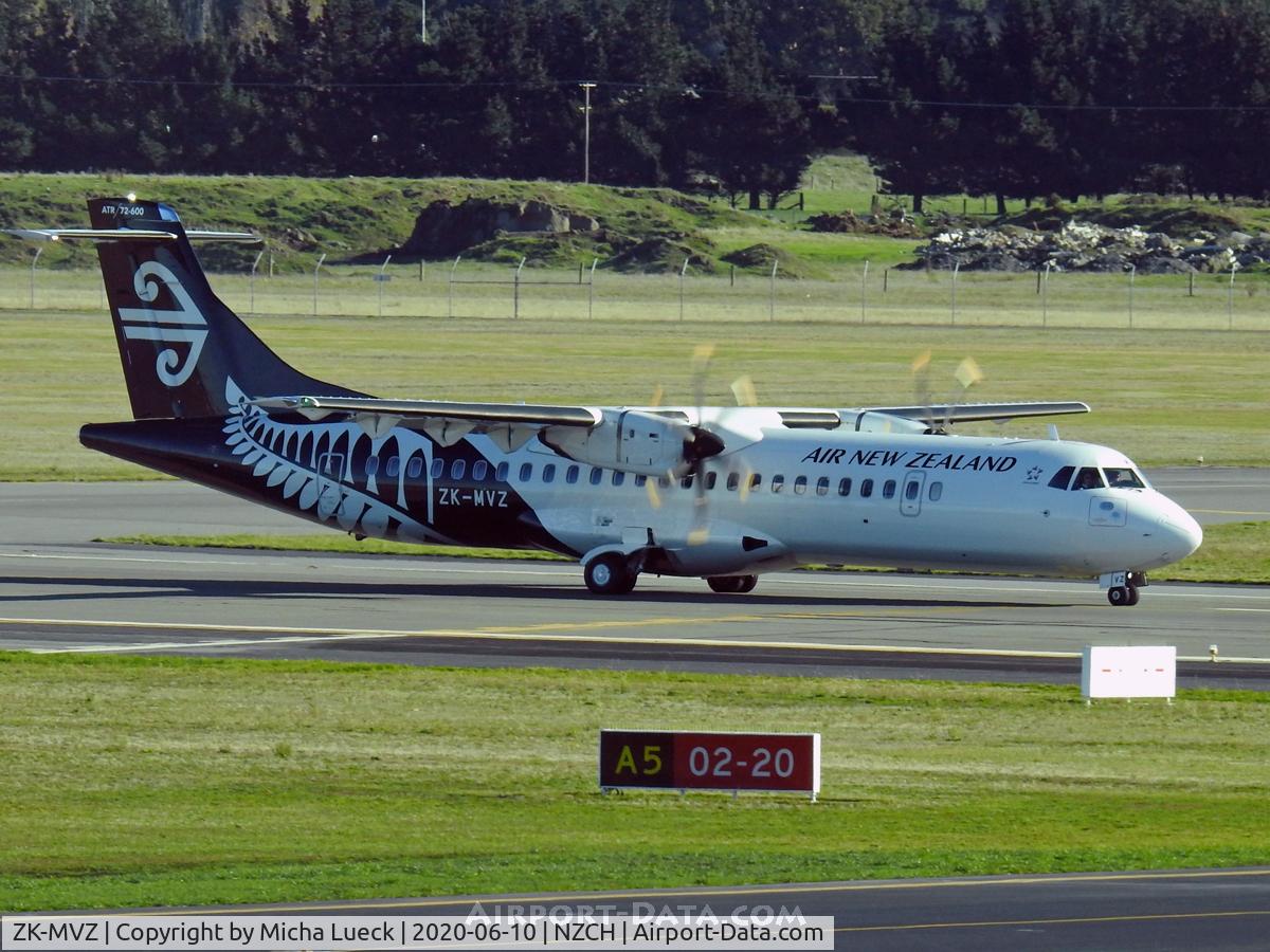 ZK-MVZ, 2019 ATR 72-212A C/N 1562, At the Garden City