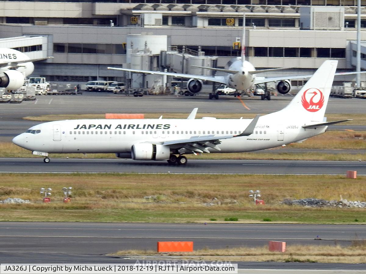 JA326J, 2010 Boeing 737-846 C/N 35355, At Haneda