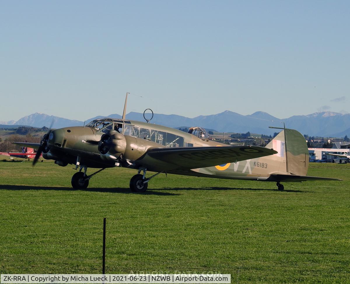 ZK-RRA, 1944 Avro 652A Anson 1 C/N Not found MH120, At Blenheim
