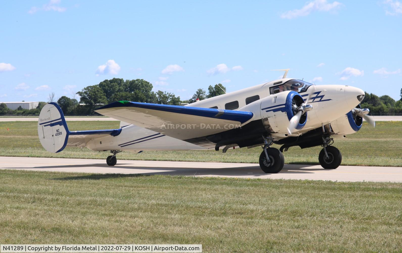 N41289, 1948 Beech D18S C/N A-475, OSH 2022