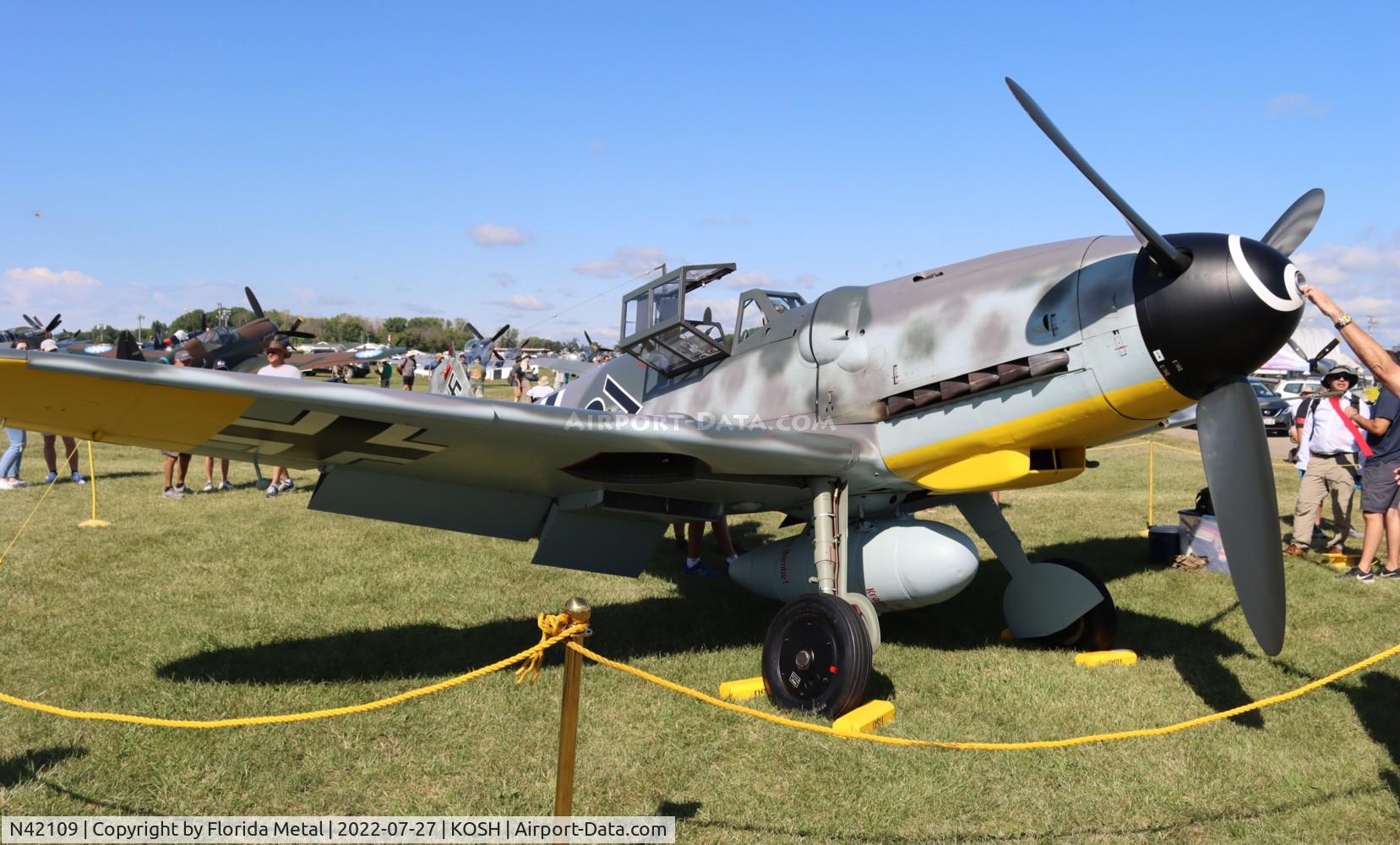 N42109, 1943 Messerschmitt Bf-109G-6 C/N 410077, BF-109