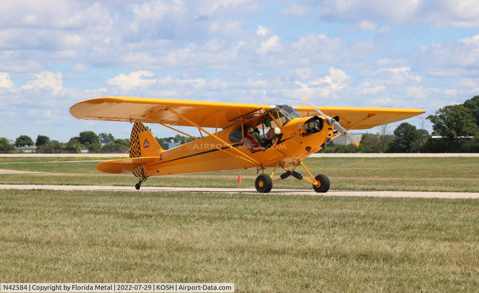 N42584, 1945 Piper J3C-65 Cub Cub C/N 14865, OSH 2022