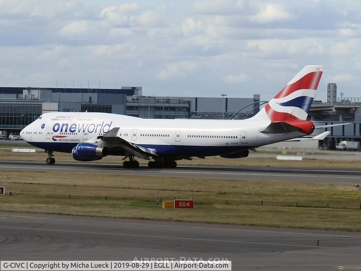 G-CIVC, 1994 Boeing 747-436 C/N 25812, At Heathrow