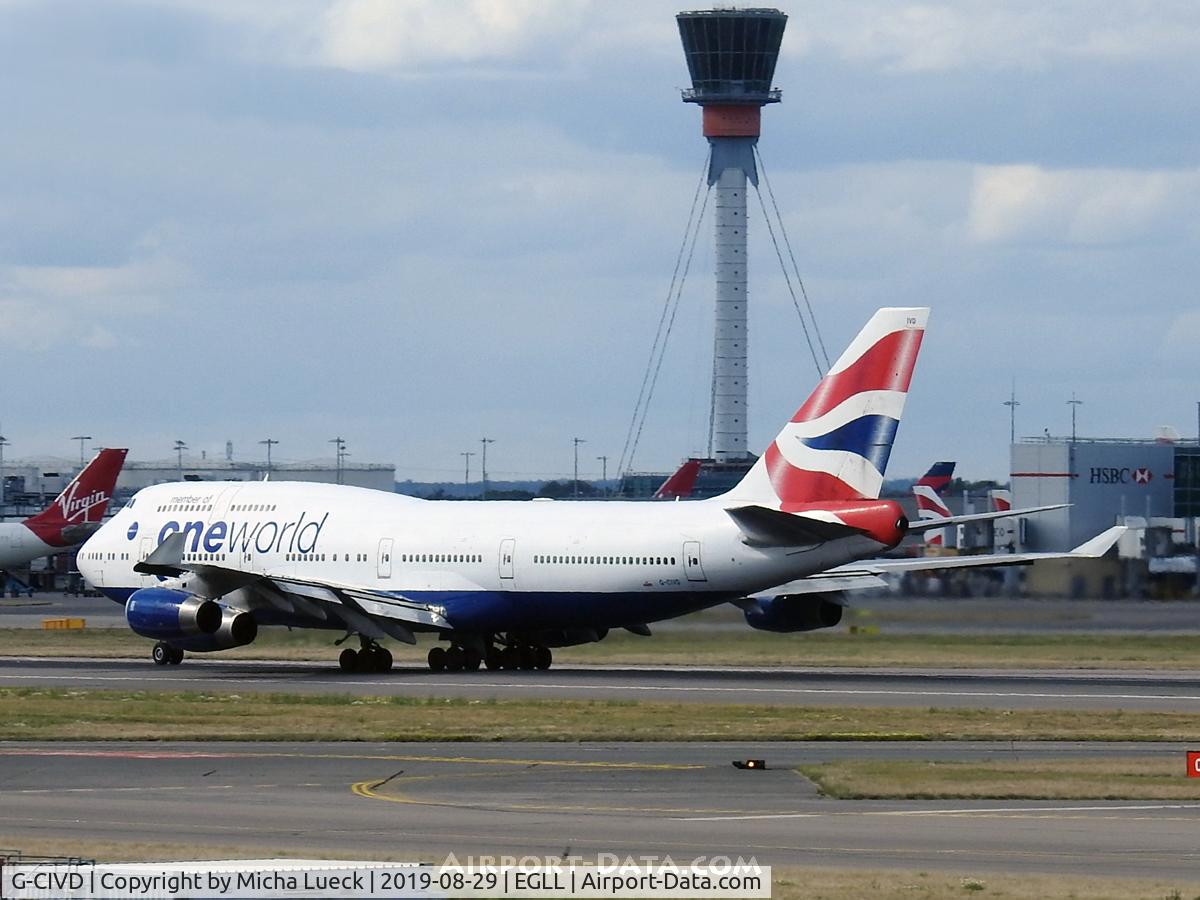 G-CIVD, 1994 Boeing 747-436 C/N 27349, At Heathrow