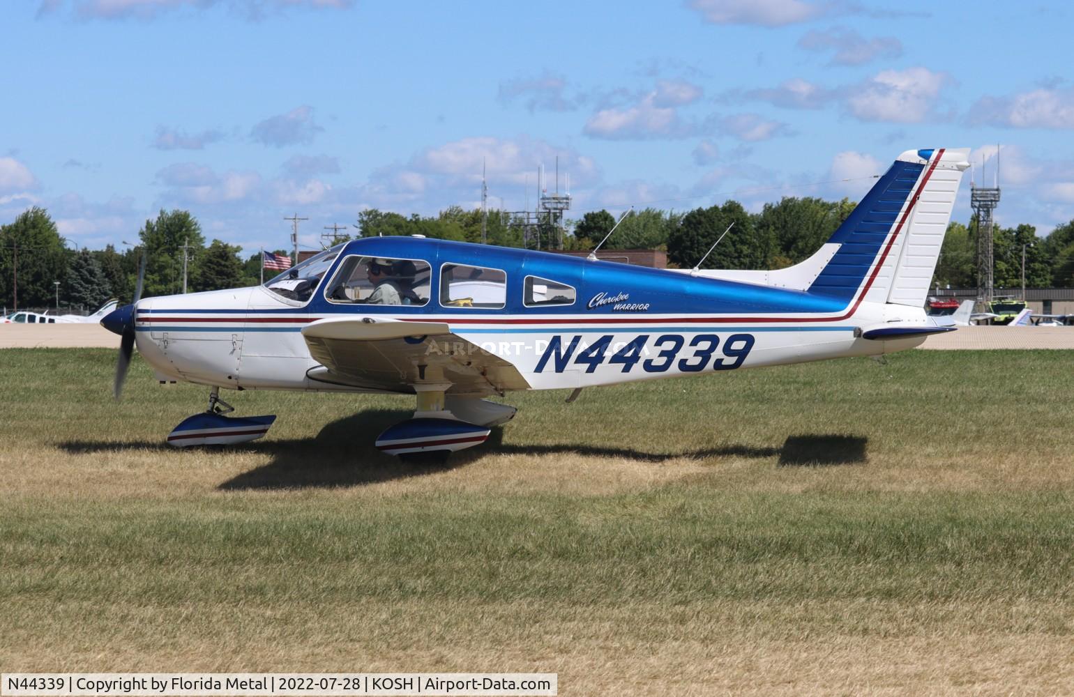 N44339, 1974 Piper PA-28-151 Cherokee Warrior C/N 28-7415623, OSH 2022