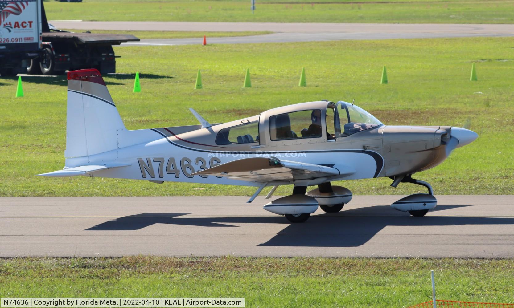 N74636, 1976 Grumman American AA-5B Tiger C/N AA5B-0306, Sun N Fun 2022