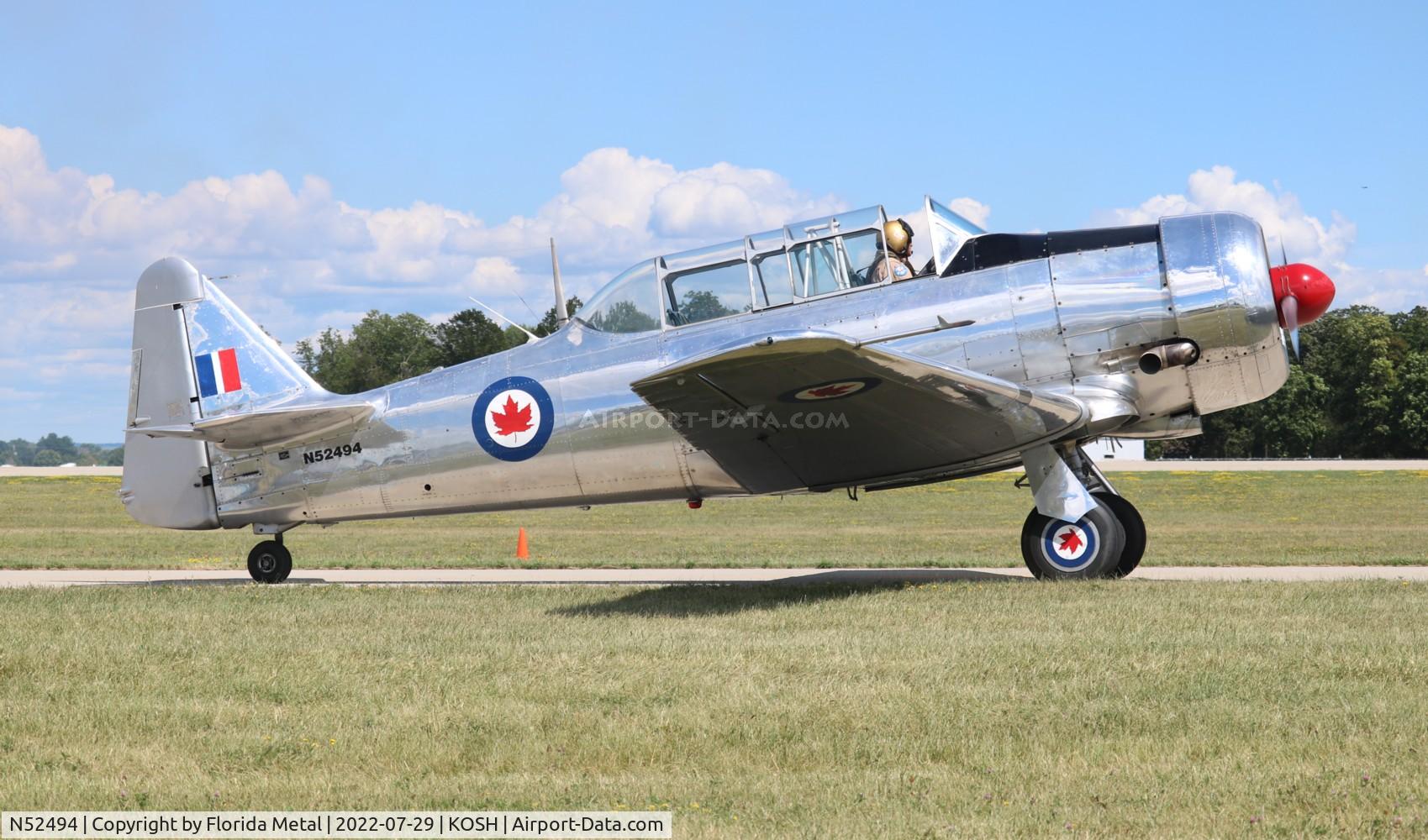 N52494, Canadian Car & Foundry Harvard MK IV C/N CCF4-387, OSH 2022